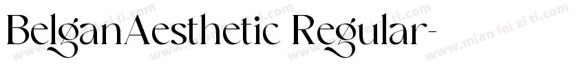 BelganAesthetic Regular字体转换